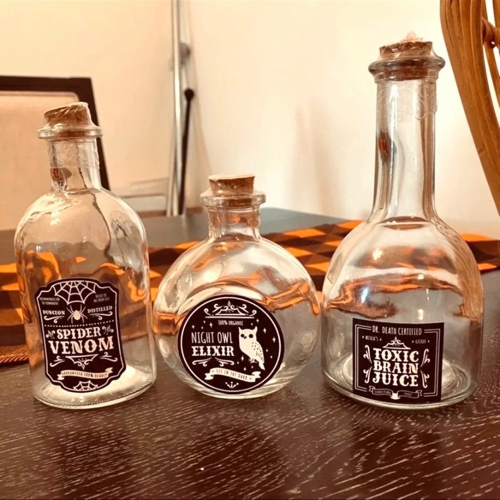 Target Bullseye Playground Glass Potion Jar Bottles